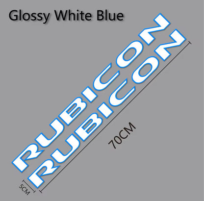 Custom RUBICON Hood Decal – Vinyl Sticker for Jeep Rubicon