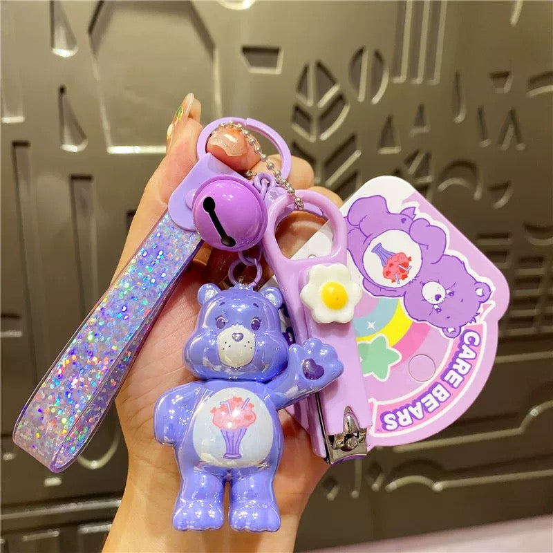 Cute Care Bears Plated Keychain