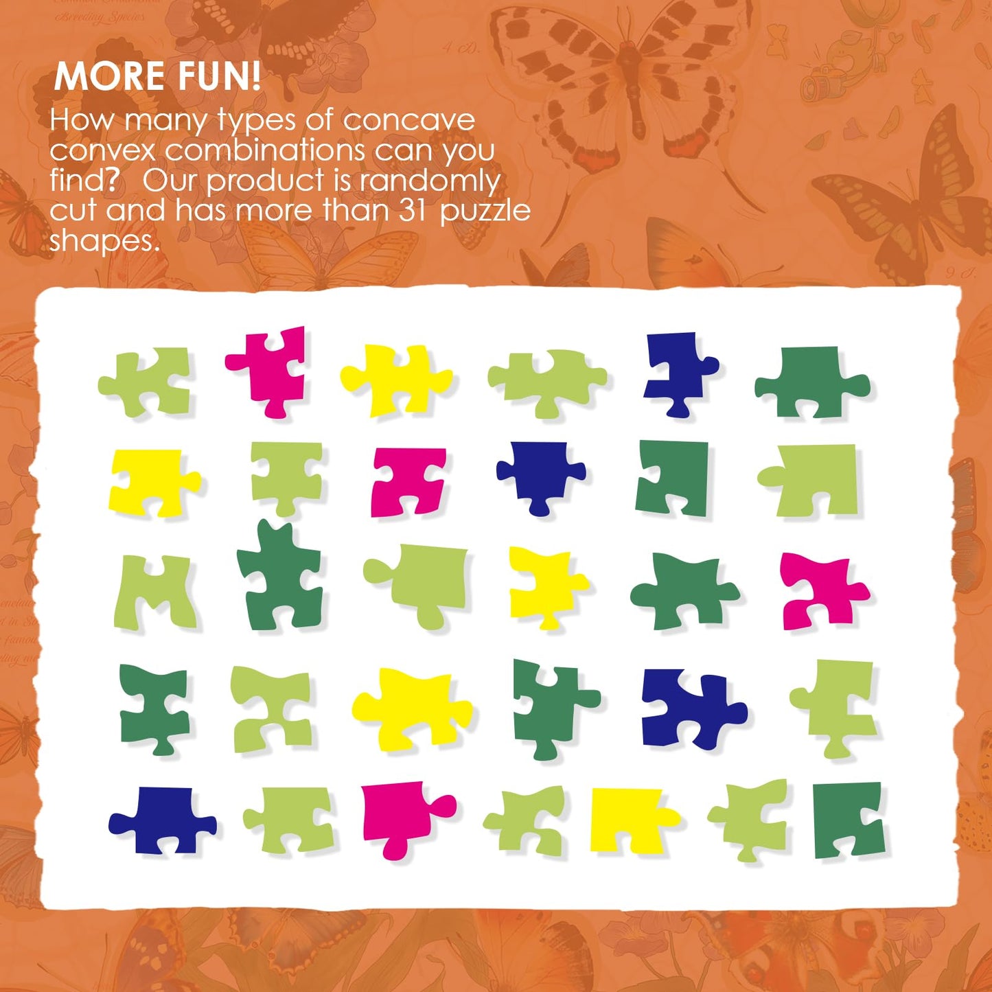 Momibook Butterfly Blooms 1000 Piece Jigsaw Puzzle