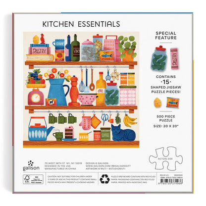 Kitchen Essentials 500 Piece Puzzle with Shaped Pieces