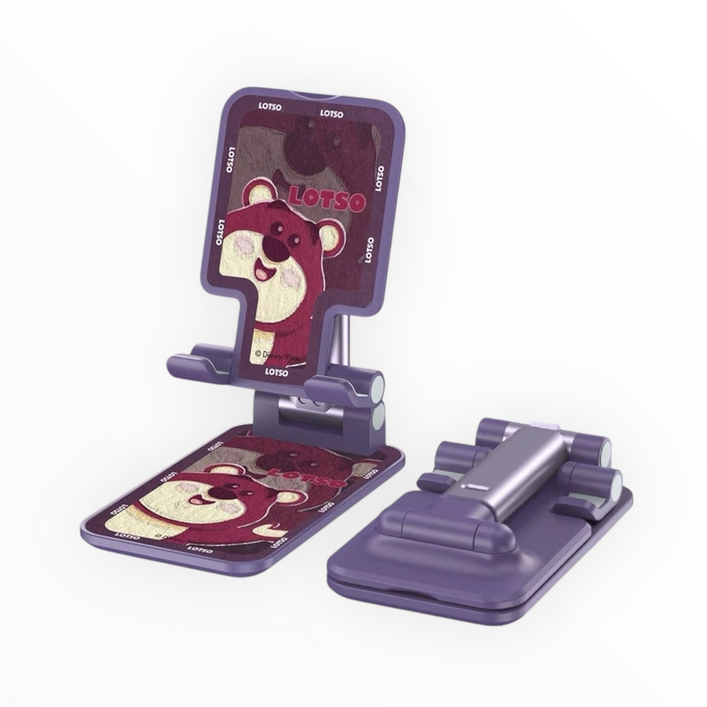 Support de téléphone pliable en forme d'ourson aux fraises