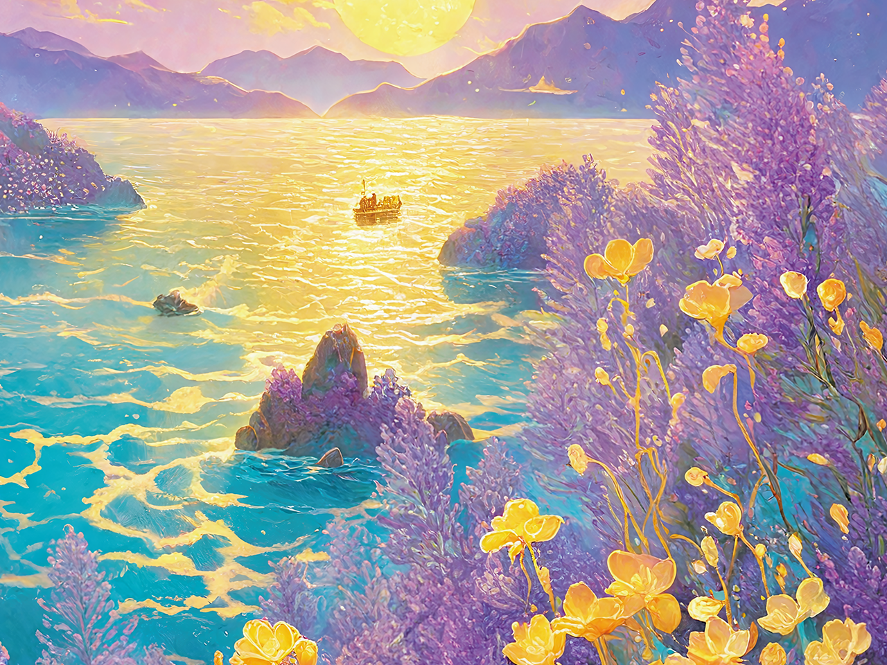 Flickering Light on the Water 1000 Piece Jigsaw Puzzle ZHIJU