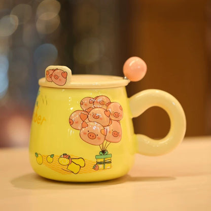 Jolie tasse en céramique à motif de dessin animé