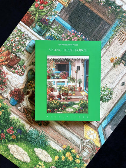 Spring Front Porch 1000 Piece Puzzle