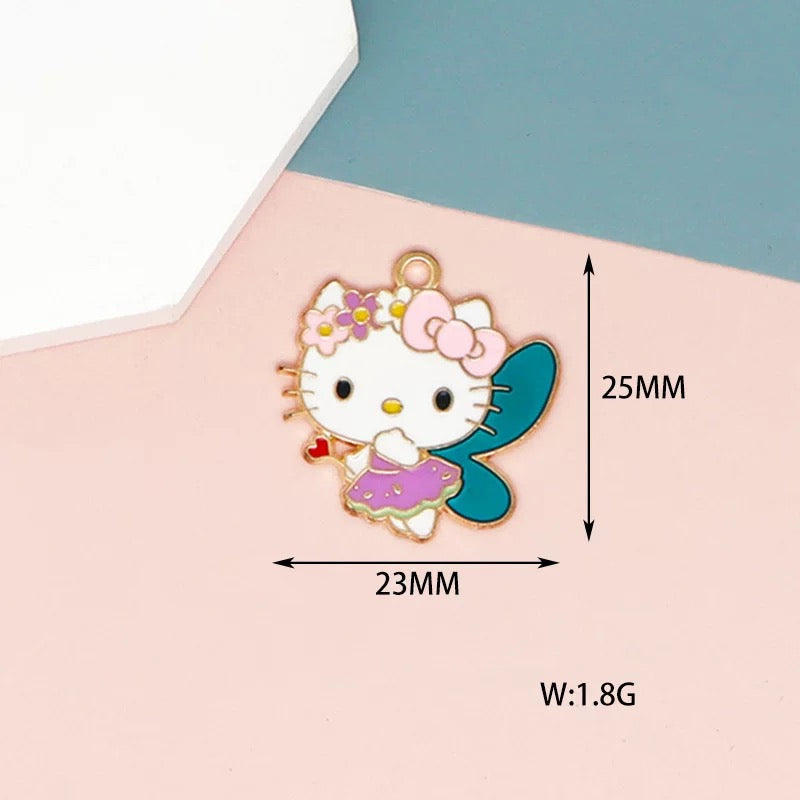 Dreamy Kitty Alloy Charms for Jewelry Making