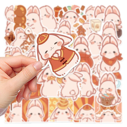 Kawaii Lucky Bunny Stickers 40 Pcs V Boutique Studio