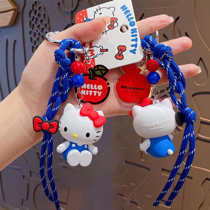 Hello Kitty Keychain with Strap – Cute Cartoon Bag Charm Gift
