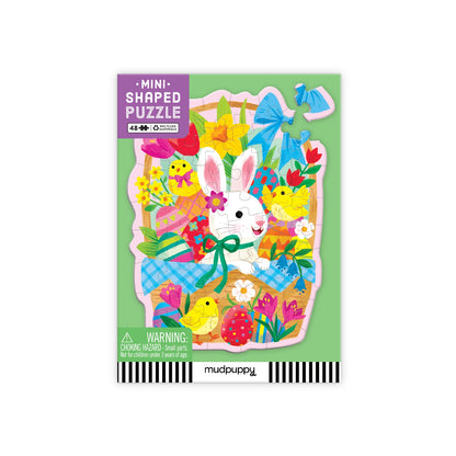 Bunny Basket 48 Piece Mini Shaped Puzzle