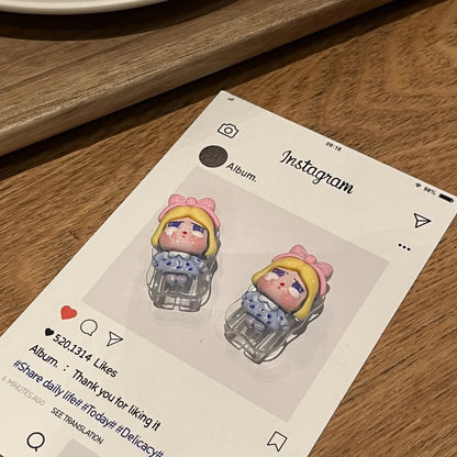 Cute Crybaby 3D Doll Cable Cover Set – Kawaii Charging Cable Protector