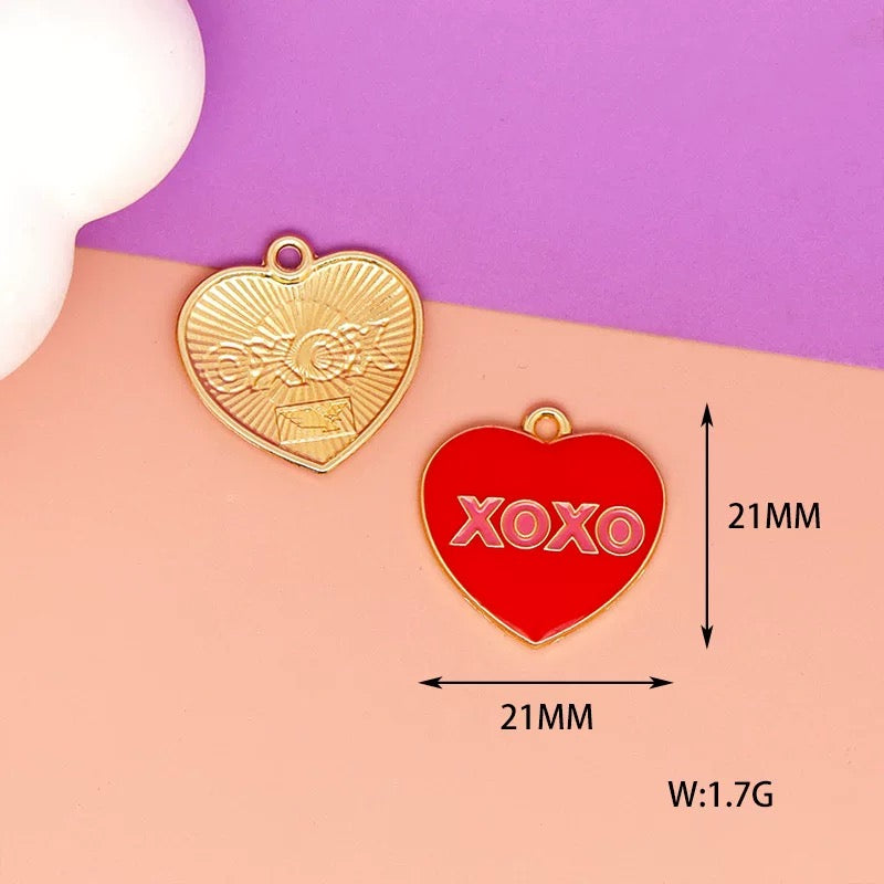 Charmantes breloques en alliage sur le thème de l'amour pour la fabrication de bijoux