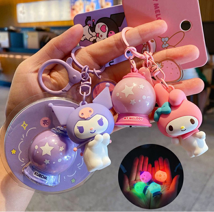 Sanrio Shining Planet Keychain – Cute Cartoon Bag Charm & Pendant