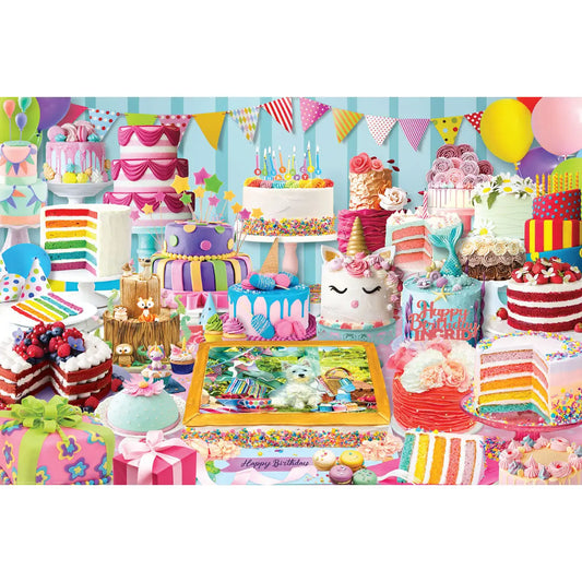 Birthday Party Cakes 1000 Piece Jigsaw Puzzle