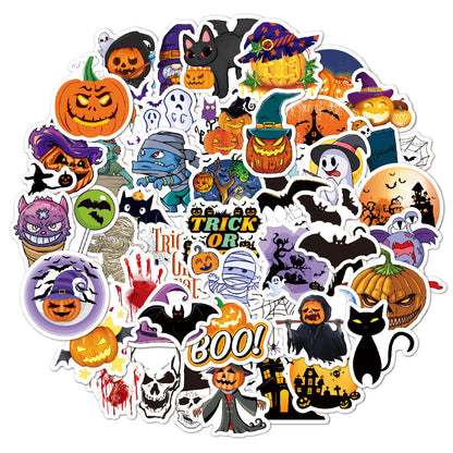 Autocollants d'Halloween - 50 pièces