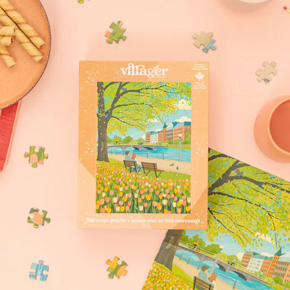 Tulip Season 500-Piece Puzzle Villager Puzzles