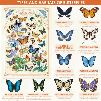 Momibook Butterfly Blooms 1000 Piece Jigsaw Puzzle