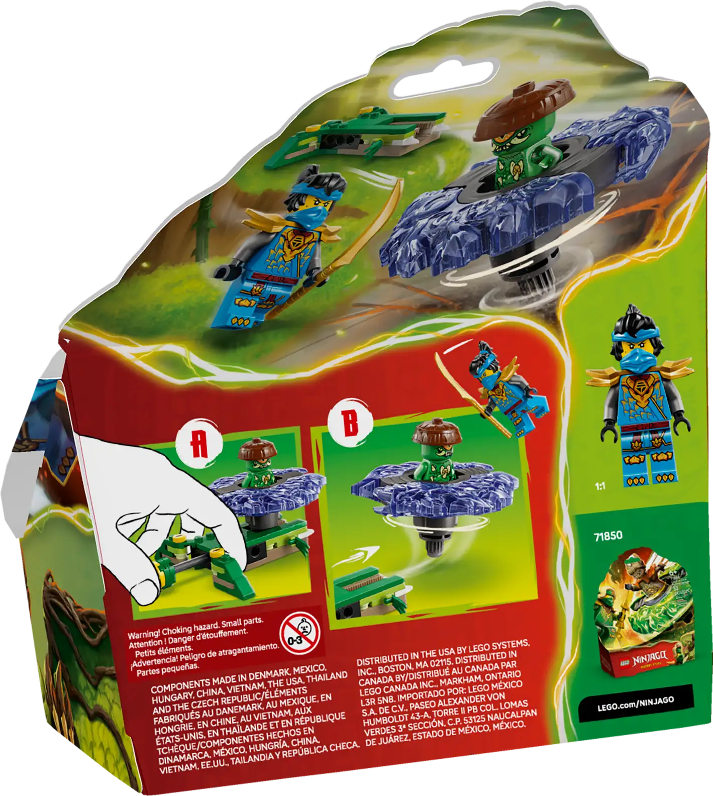 LEGO NINJAGO® Nya vs. Mutation Monster Spinner 71849