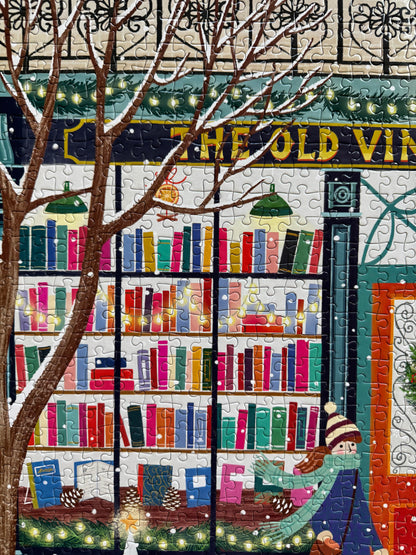 Galison Bookish Winter 1000 Piece Puzzle