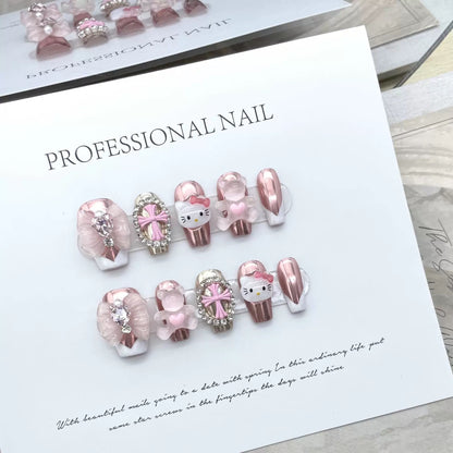 Ongles à coller Pink Kitty
