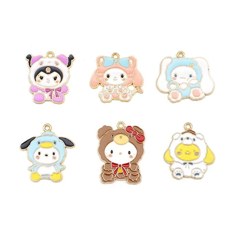 Cute Sanrio Alloy Charms for Jewelry Making
