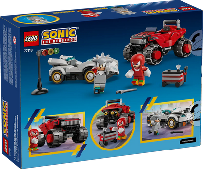 LEGO® Sonic the Hedgehog™
Silver's Car vs. Knuckles' Monster Truck 77118