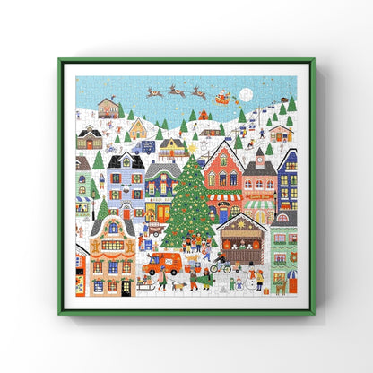 Galison Merryville 500 Piece Foil Jigsaw Puzzle