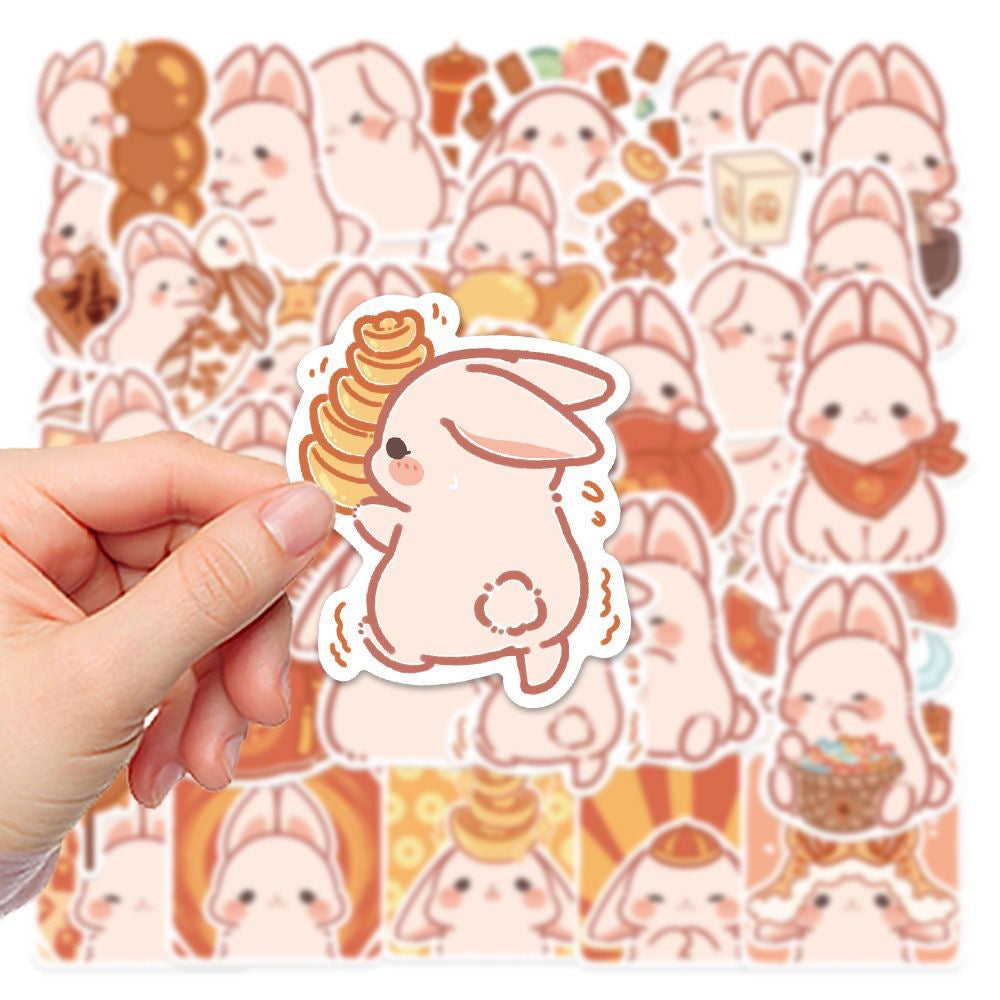 Kawaii Lucky Bunny Stickers 40 Pcs V Boutique Studio