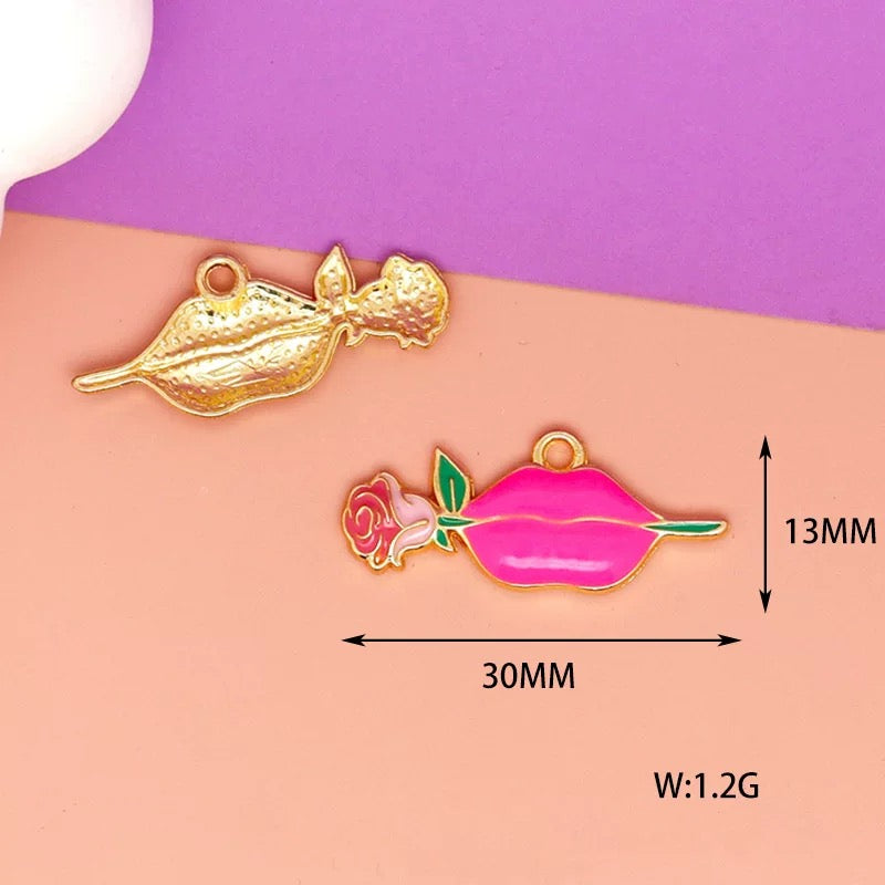 Charmantes breloques en alliage sur le thème de l'amour pour la fabrication de bijoux