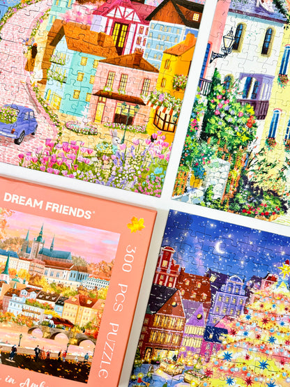 Four Seasons Village Puzzle Set