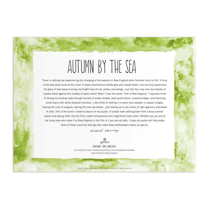 Michael Storrings Autumn By the Sea 1000 Piece Puzzle