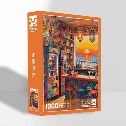 Golden Hour Bar 1000 Piece Puzzle Toppie