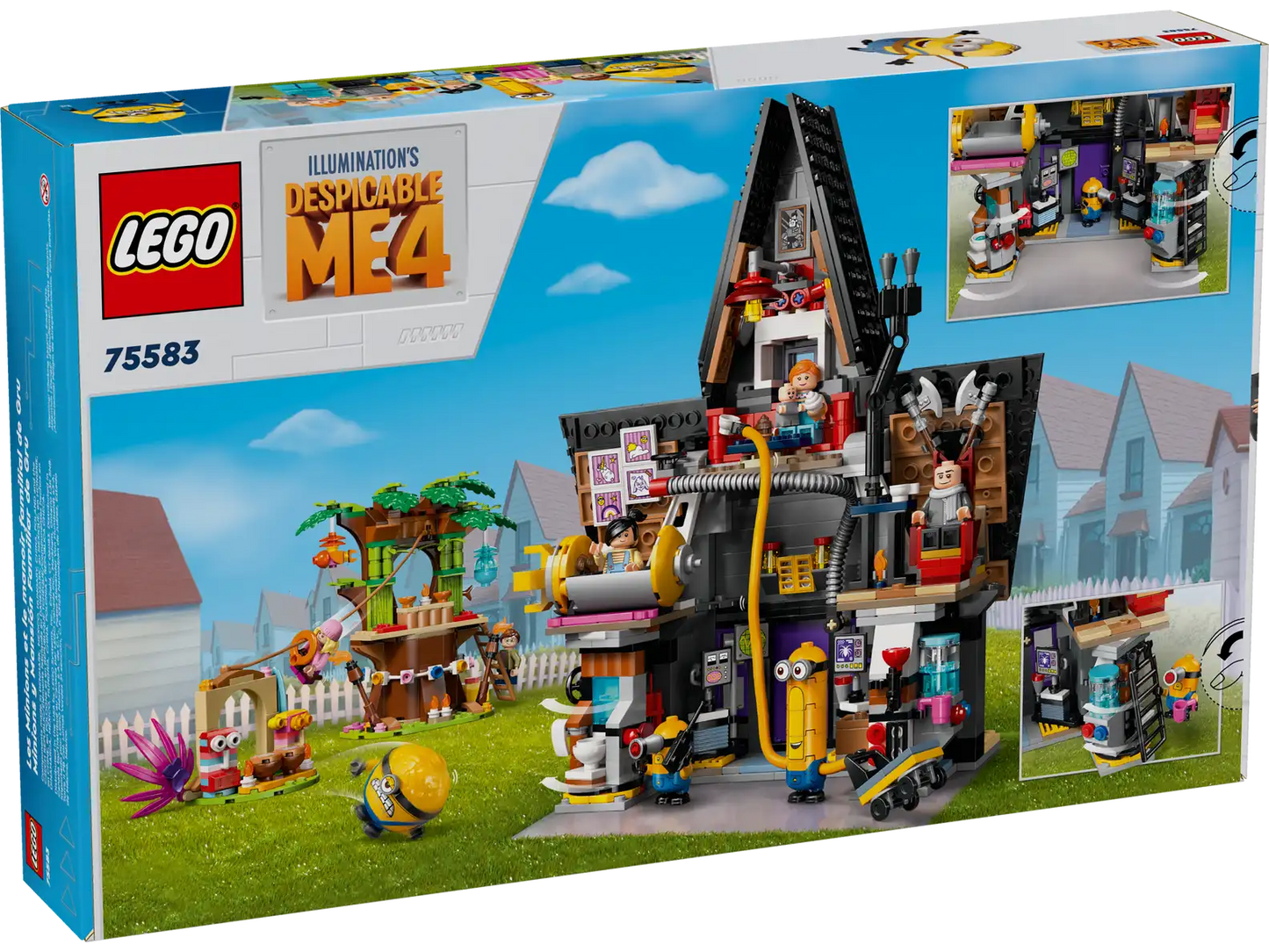 LEGO Despicable Me 4 Minions and Gru’s Family Mansion 75582