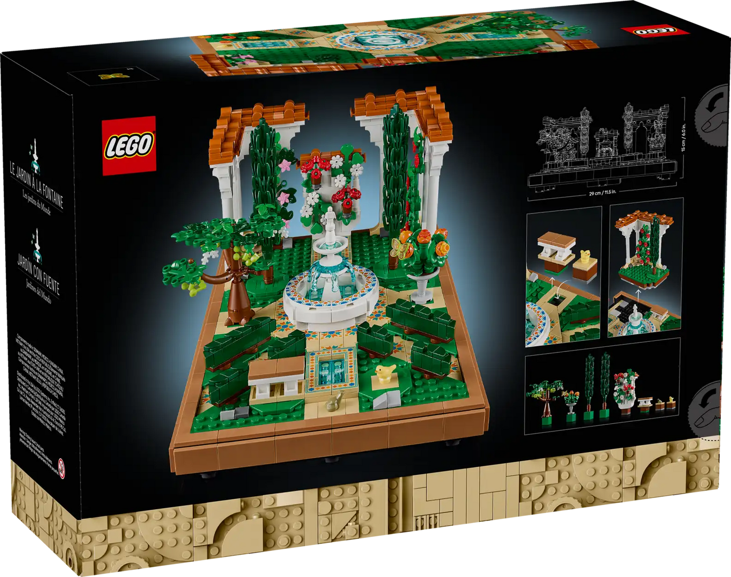 LEGO Botanicals Fountain Garden 10359