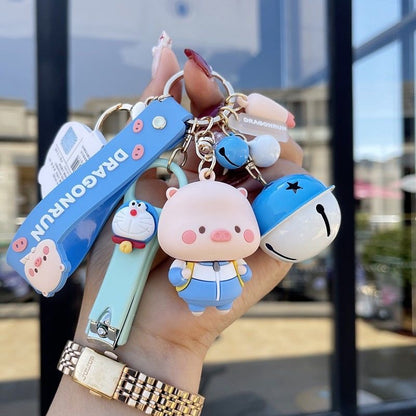 Kawaii Pig Keychain Set