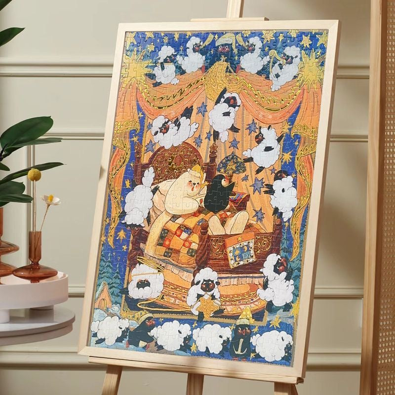 Pin Pin Counting Sheep 521 Piece Foil Jigsaw Puzzle Pin Pin