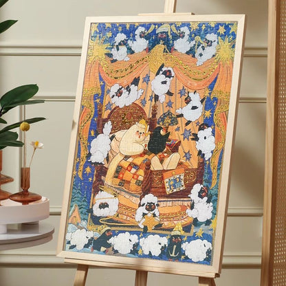 Pin Pin Counting Sheep 521 Piece Foil Jigsaw Puzzle Pin Pin