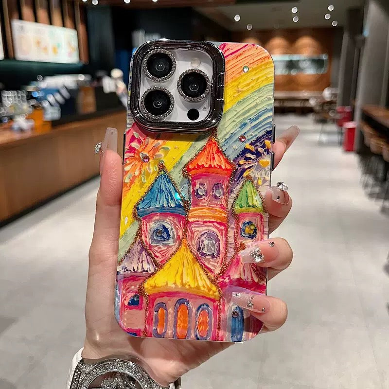 Dreamy Phone Case – Castle, Dolphin & Starry Town Series