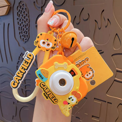 Garfield Projection Camera Keychain with Bell