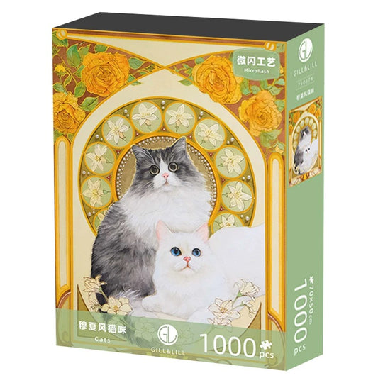 Gill & Lill – Midsummer Cat Whispers 1000 Piece Puzzle