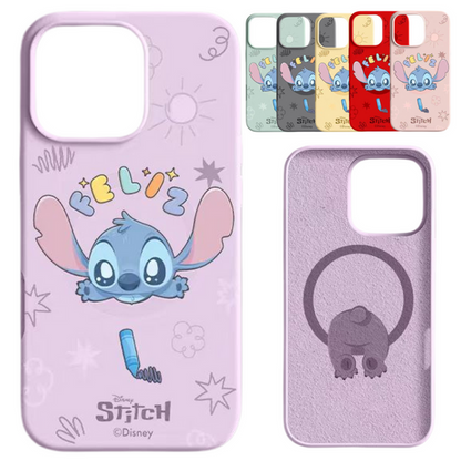 MagSafe Stitch Liquid Silicone Case – Cute, Shockproof & Anti-Fingerprint