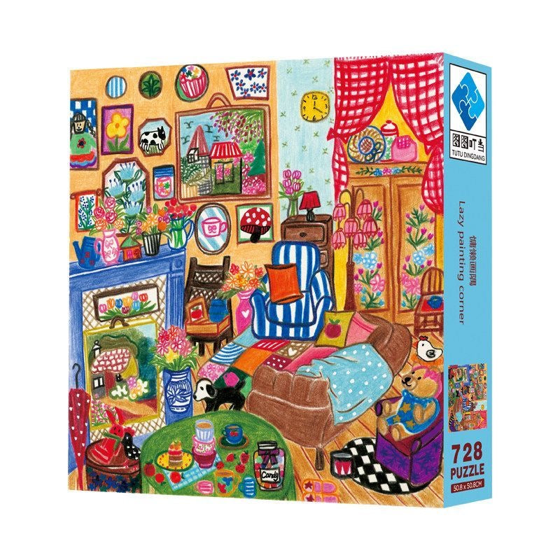 Lazy Painting Corner 728 Piece Jigsaw Puzzle Tutu Dingdang