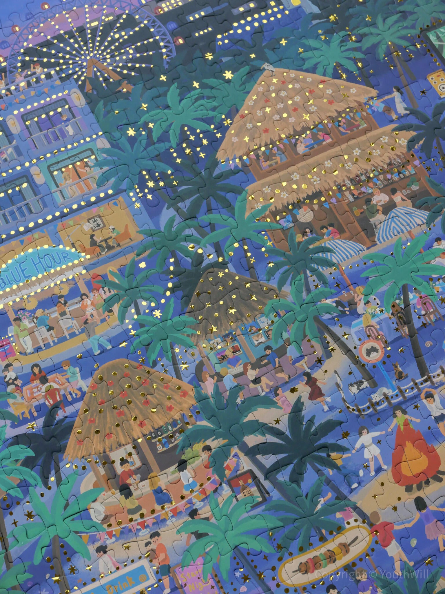 YouthWill Summer Nights Foil Jigsaw Puzzle 500 Pieces YouthWill