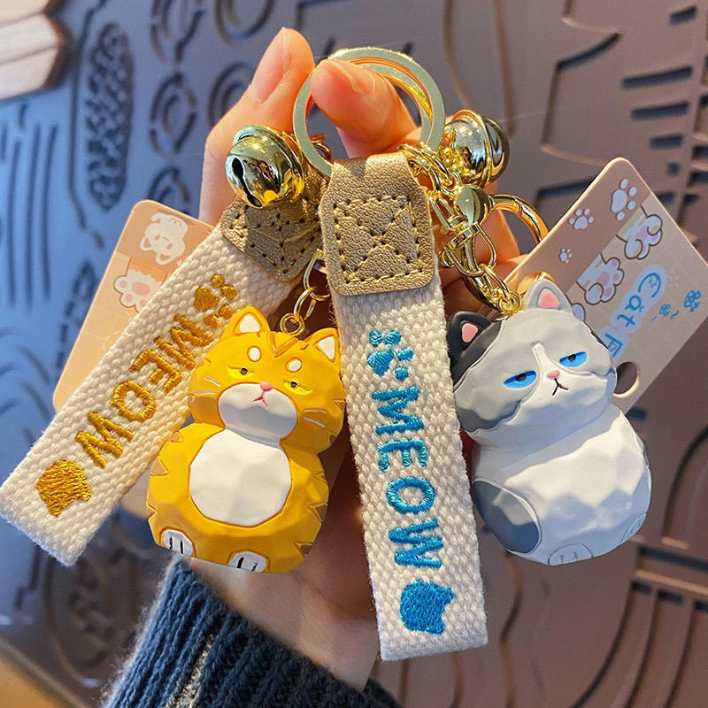 Cute Resin Cat Keychain