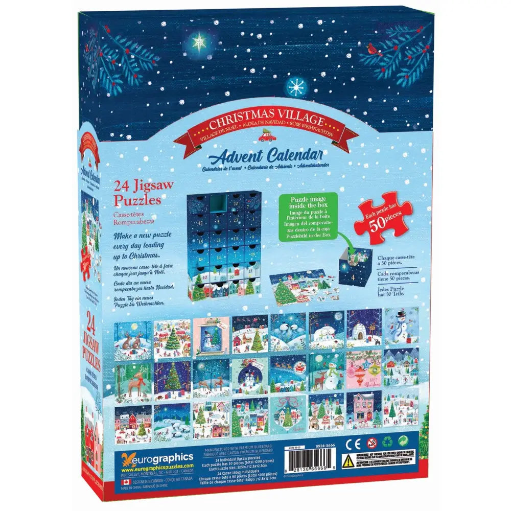Christmas Village Advent Calendar V Boutique Studio