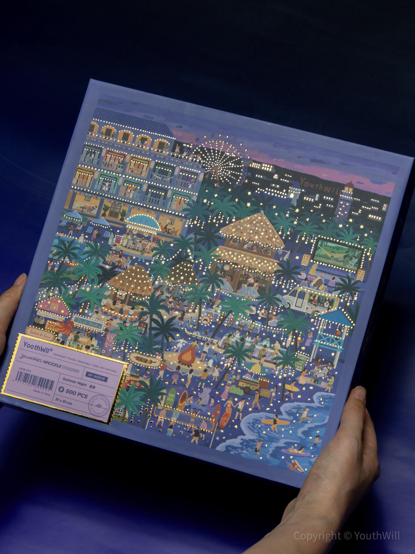 YouthWill Summer Nights Foil Jigsaw Puzzle 500 Pieces YouthWill