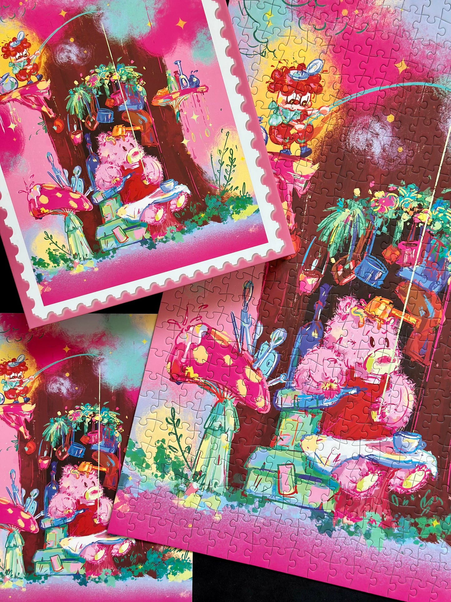 Puguo Bear’s Fluffy Ice 500 Piece Jigsaw Puzzle TKX