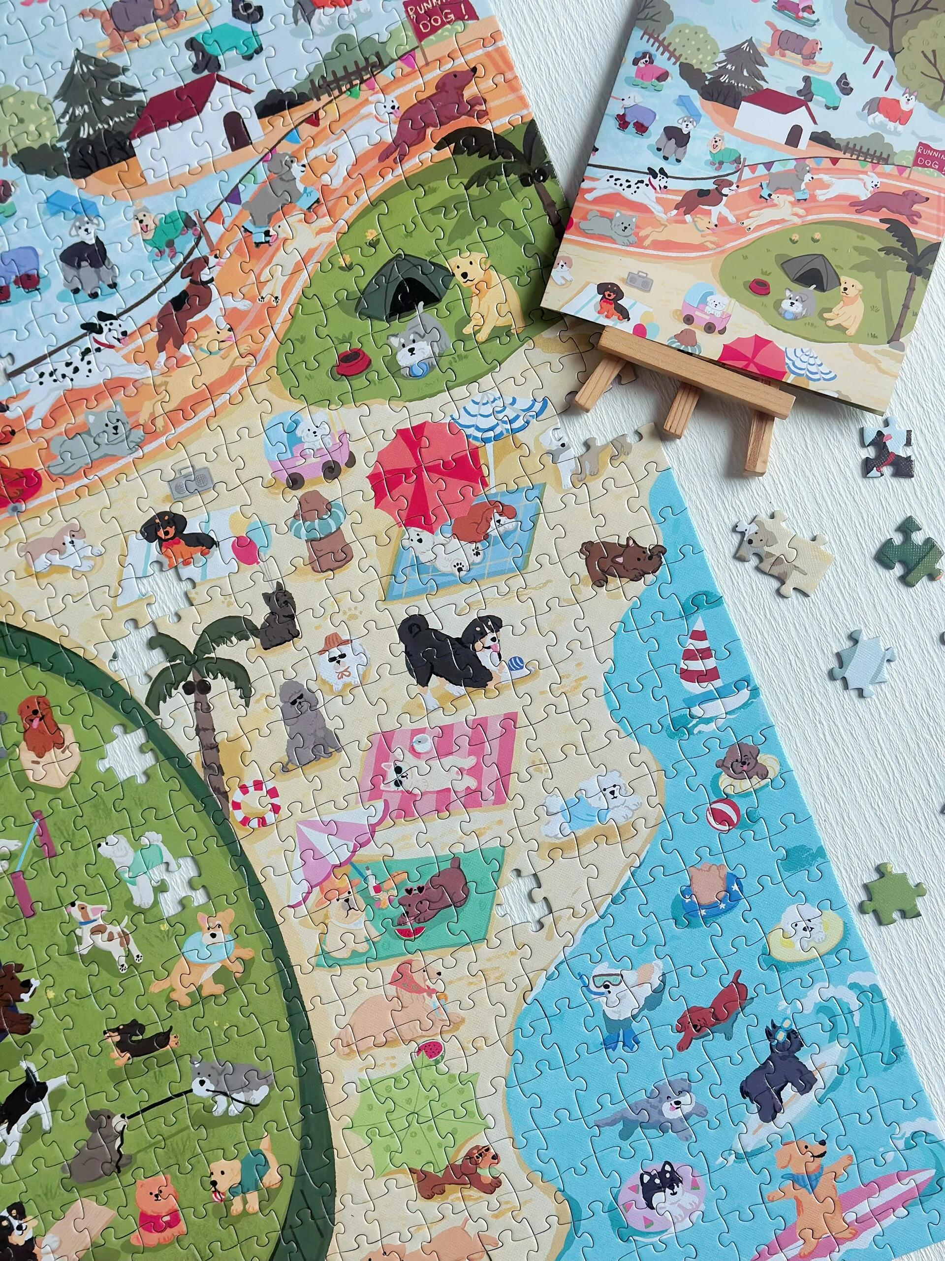 Puppy Parade Dog Sports Day 1000 Piece Jigsaw Puzzle Dream Friends