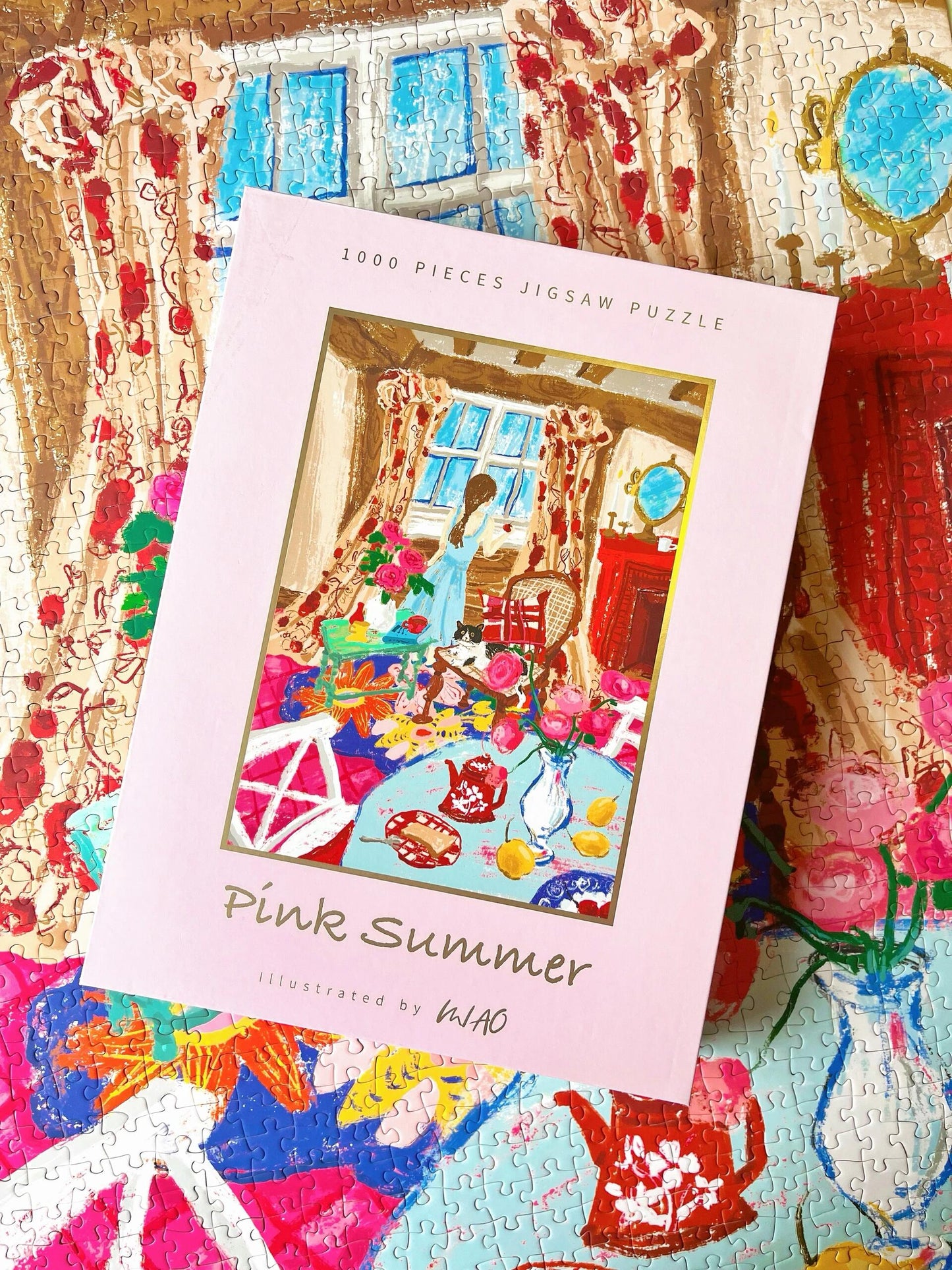Pink Summer 1000 Piece Jigsaw Puzzle