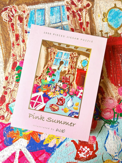 Pink Summer 1000 Piece Jigsaw Puzzle