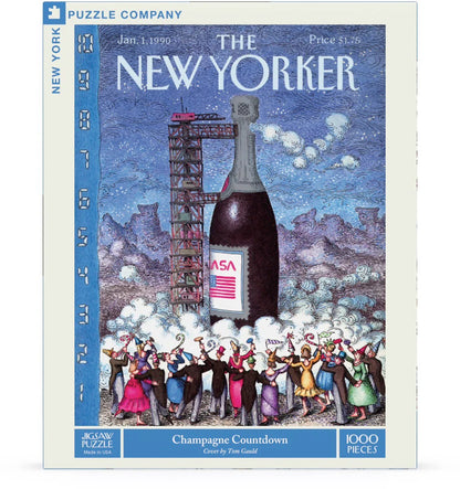 Champagne Countdown 1000 Piece Jigsaw Puzzle
