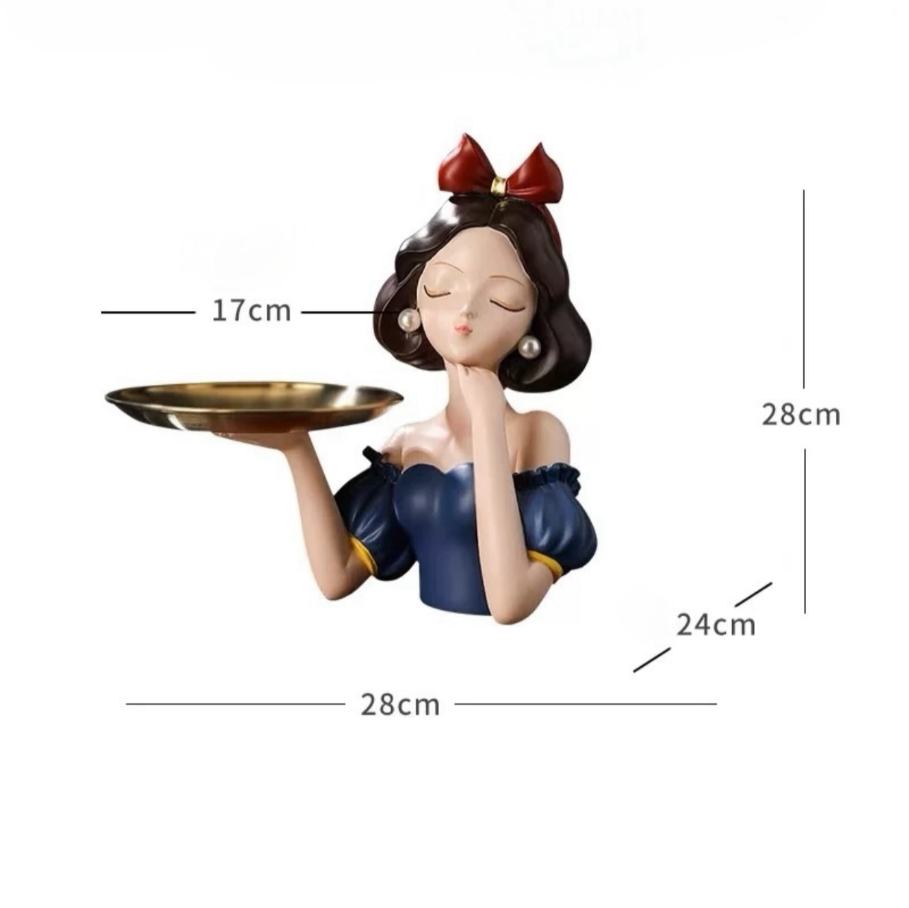 Charmante figurine décorative Blanche Neige